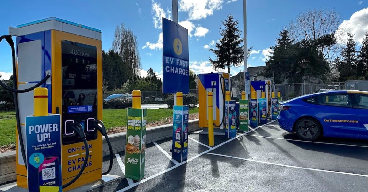 « Chargez gratuitement avec la nouvelle station de 400 kW On The Run au Canada »