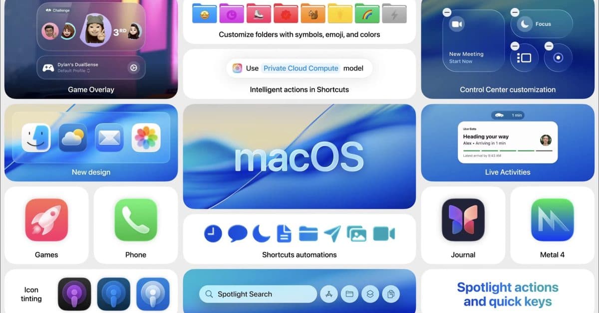 macOS Tahoe 26 : la première version bêta des développeurs est désormais accessible