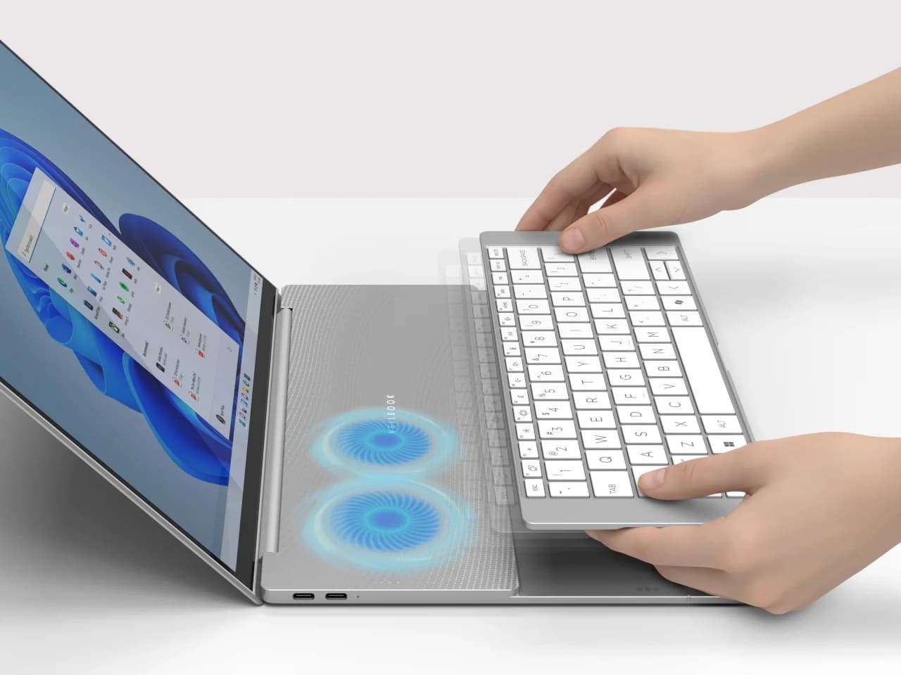 Ce Portable Reste Frais en Vous Incitant à Déplacer Votre Propre Clavier !