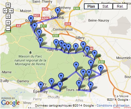 Route de la Montagne de Reims