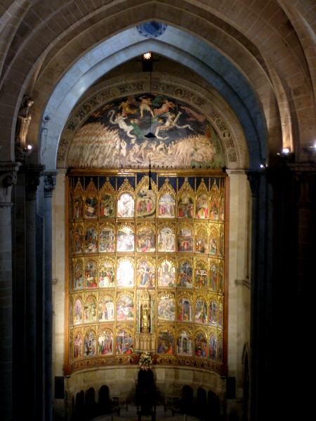 Salamanque, la ville dorée ! - plare. Retable de la Vieille Cathédrale de Salamanque
