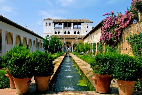 Le Généralife à l'Alhambra de Grenade