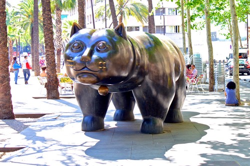 Sculpture du chat - El Raval -Barcelone