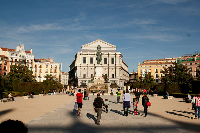 Place d’Orient à Madrid Plaza de Oriente