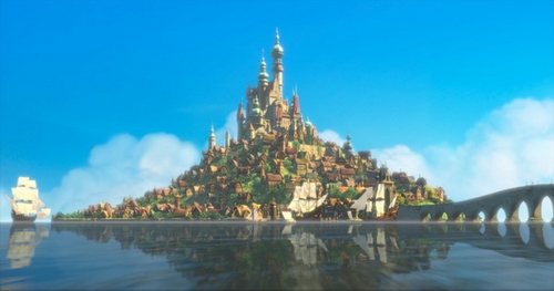 L’univers de Disney en France - plare. Raiponce Normandie Mont Saint Michel