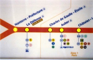 station métro la defense elysée