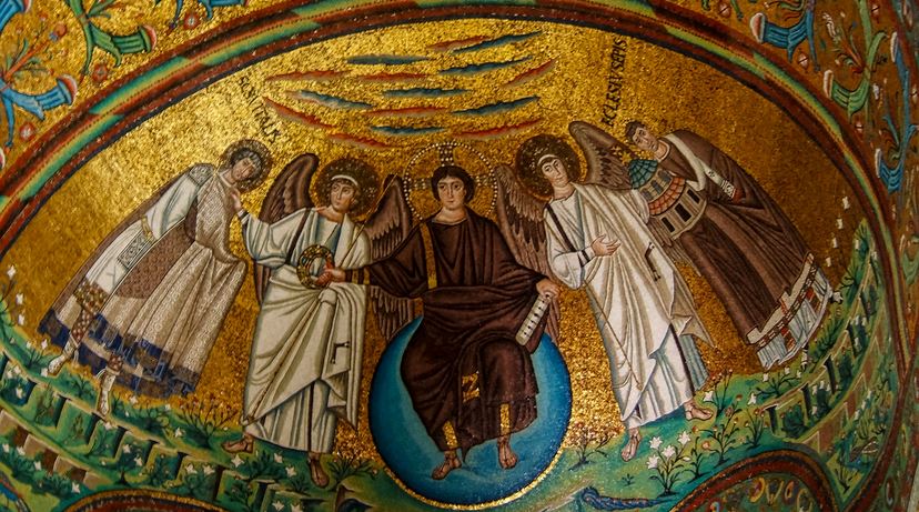 Vous aimez la mosaïque ? Vous allez adorer Ravenne ! - plare. mosaique dans l'église san vitale - Andy Hay (Ravenne 2)