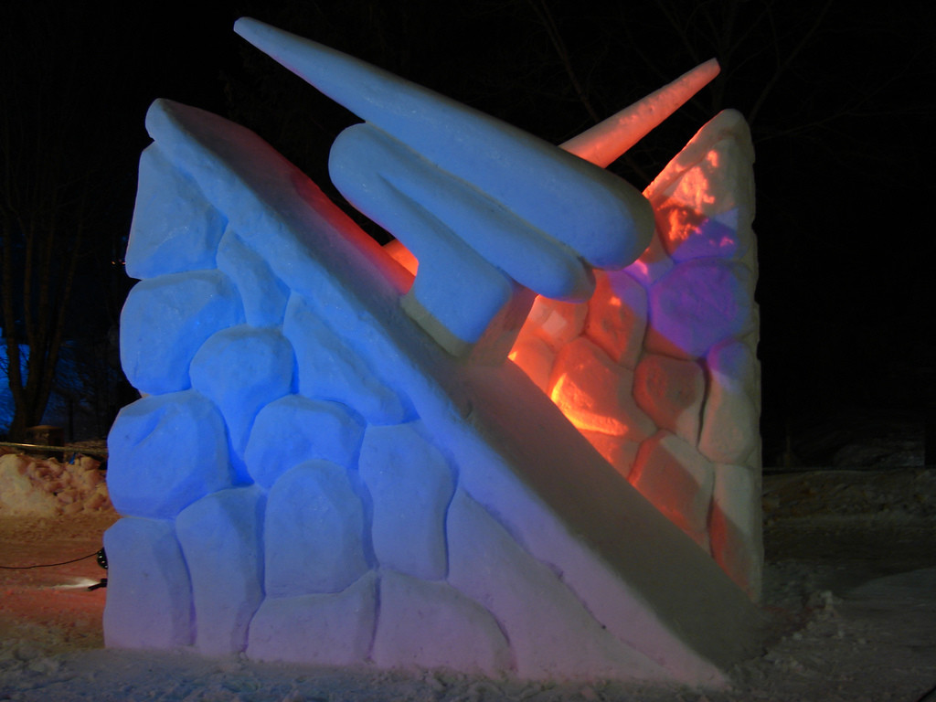 Valloire - Concours sculpture de glace - Crédit photo @Christophe Delaere - Flickr