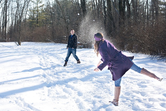 La bataille de boule de neige, éternelle. Crédit photo @jill111 (Pixabay)