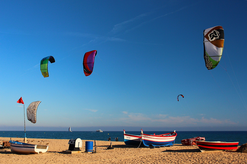Plage de Malgrat de Mar, Plage de Malgrat de Mar, idéal pour pratiquer le KiteSurf @Albert TM - Flickr