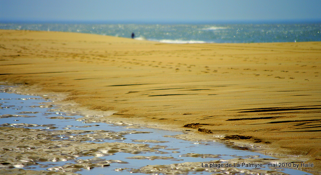 La plage de la Palmyre. Crédit photo @Hailé F - Flickr