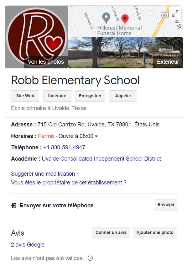 Ecole Robb Elementary School Uvalde Texas