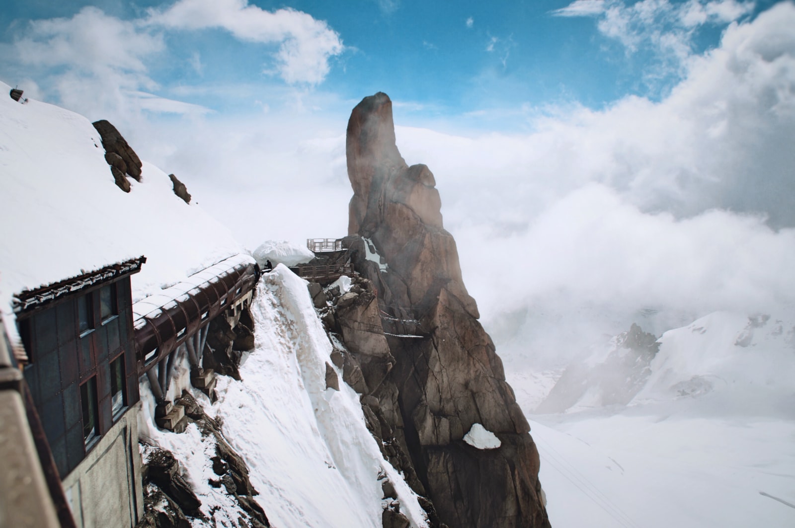 Chamonix montagne neige pic Plare