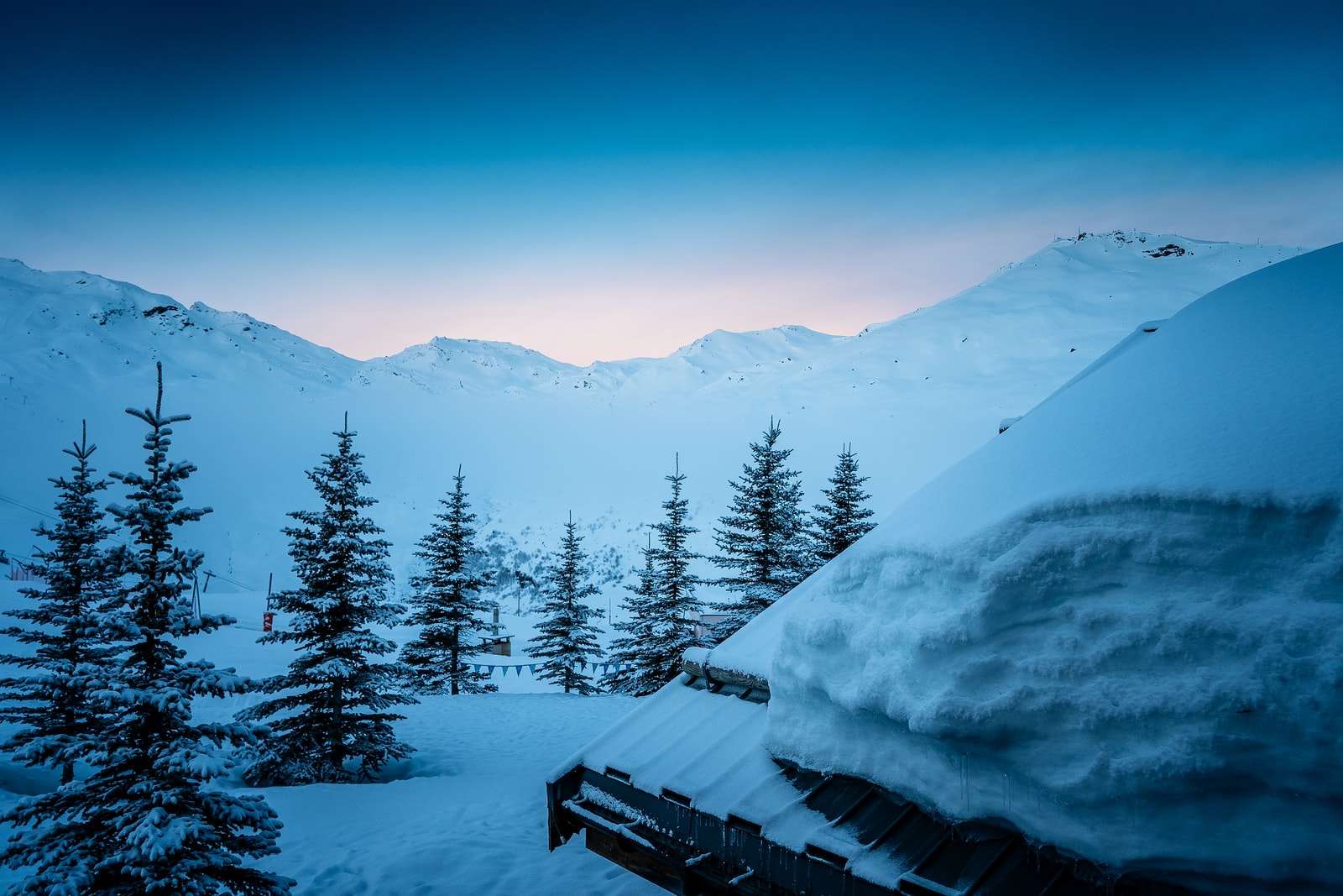 Les ménuires montagne ski Plare