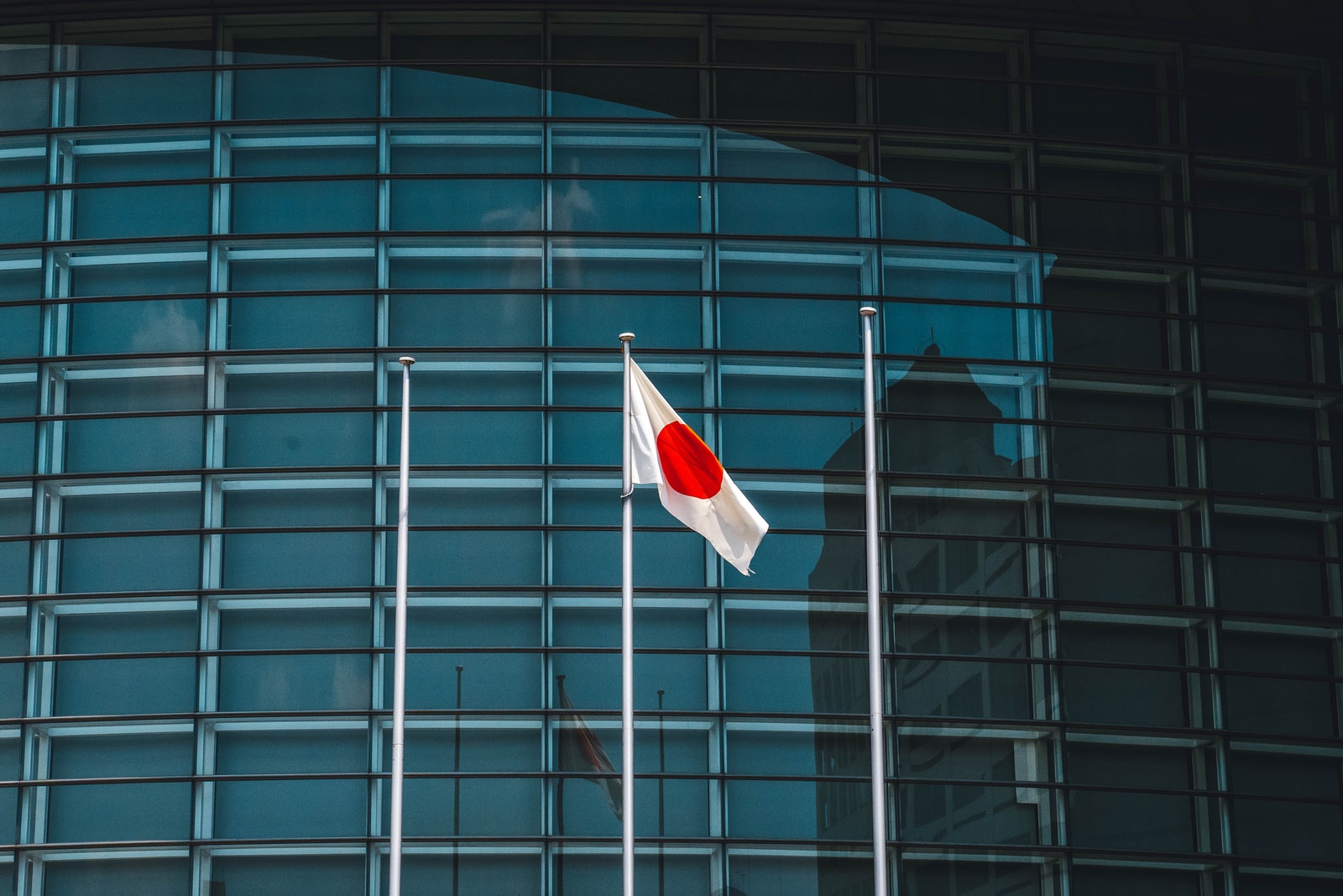 Drapeau japonais berne mort Shinzo Abe