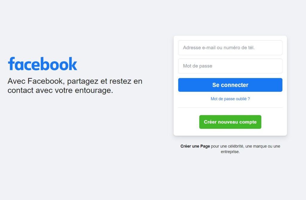 Facebook page accueil Plare