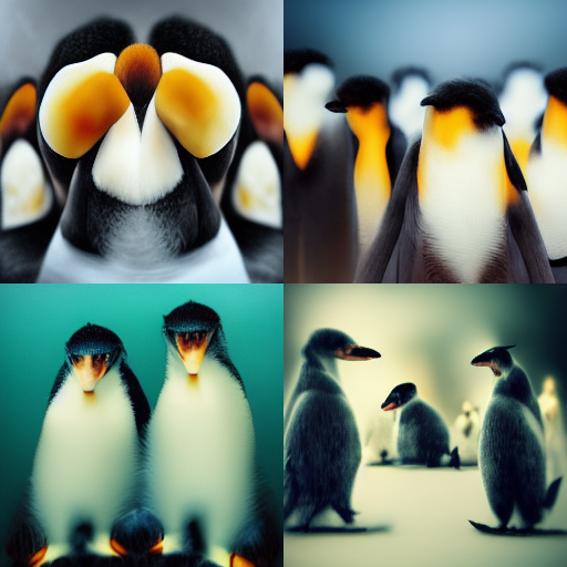 Midjourney AI Intelligence Artificielle photo comme Jcpieri manchot Penguin Plare