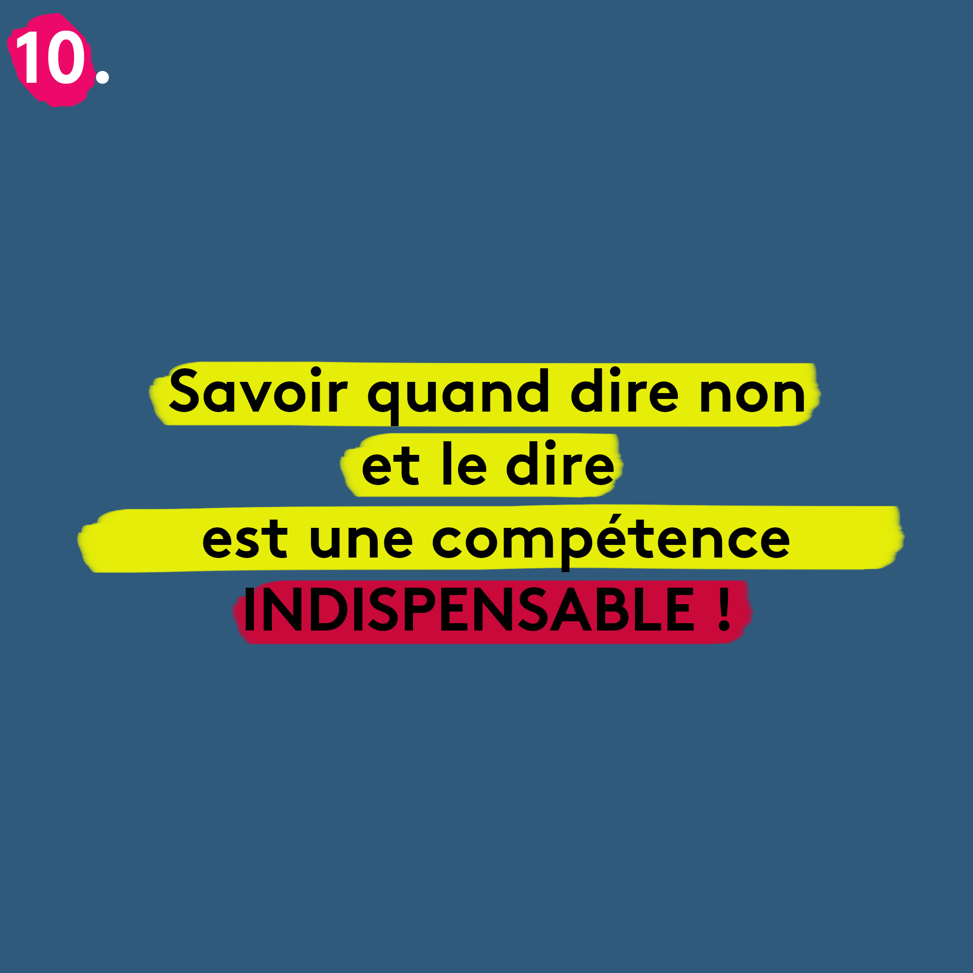 motivation savoir dire non Plare