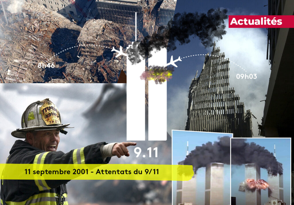 11 Septembre 2001 9.11 Attentat Etats Unis New York WTC World Trade Center Twin Tower Plare