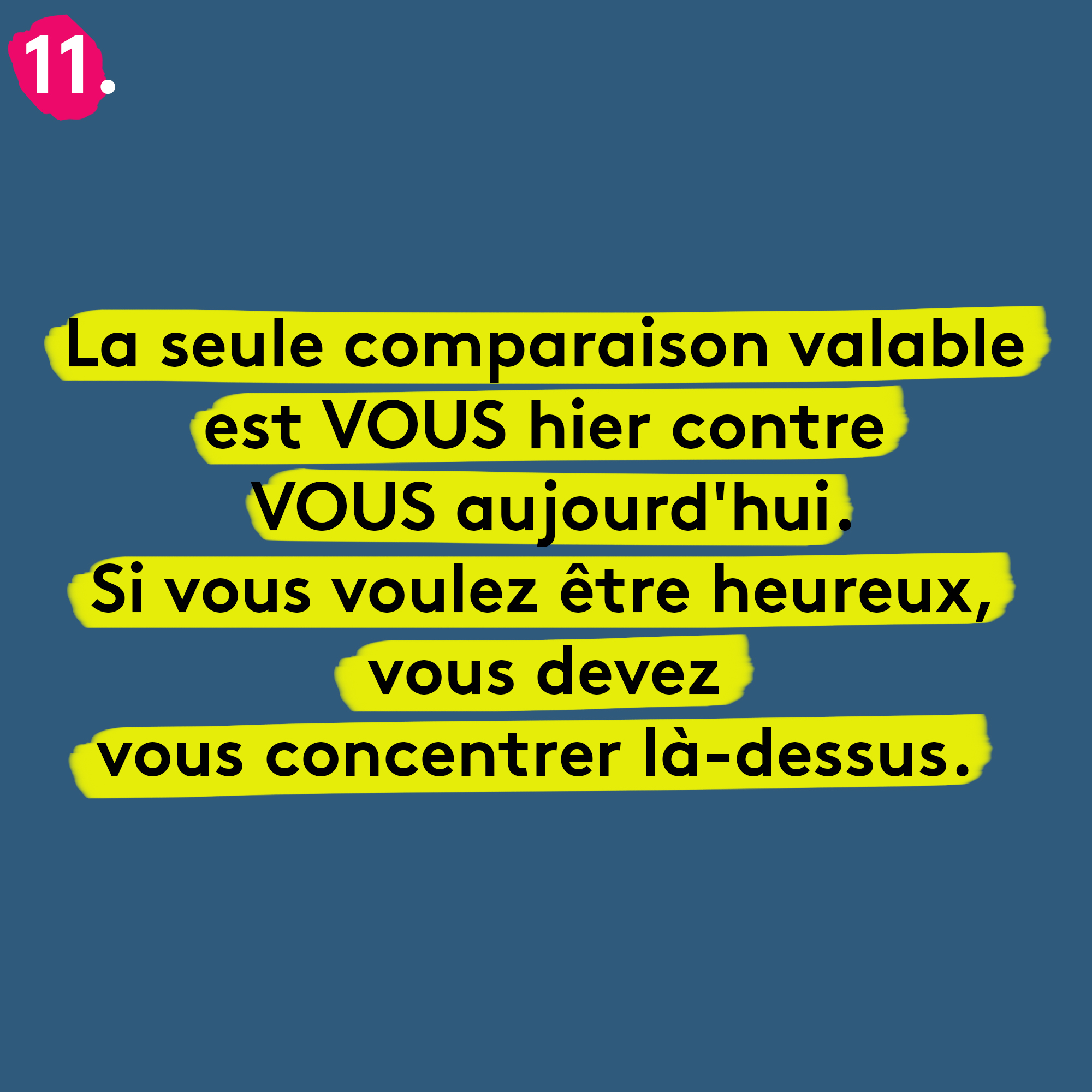 motivation vous aujourd'hui comparaison vous hier Plare
