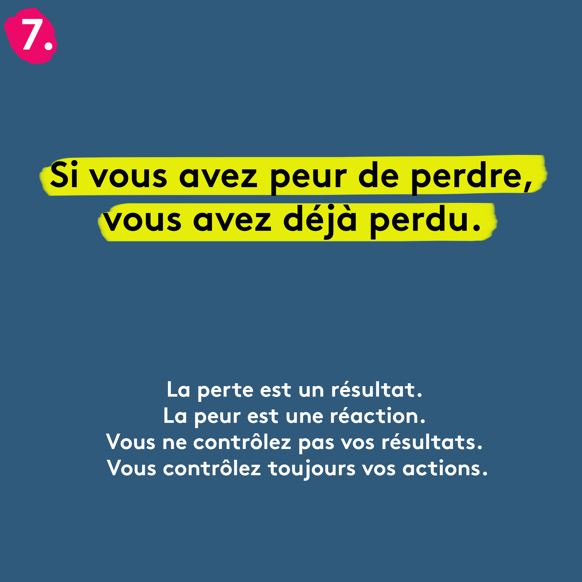 motivation peur perde deja perdu Plare