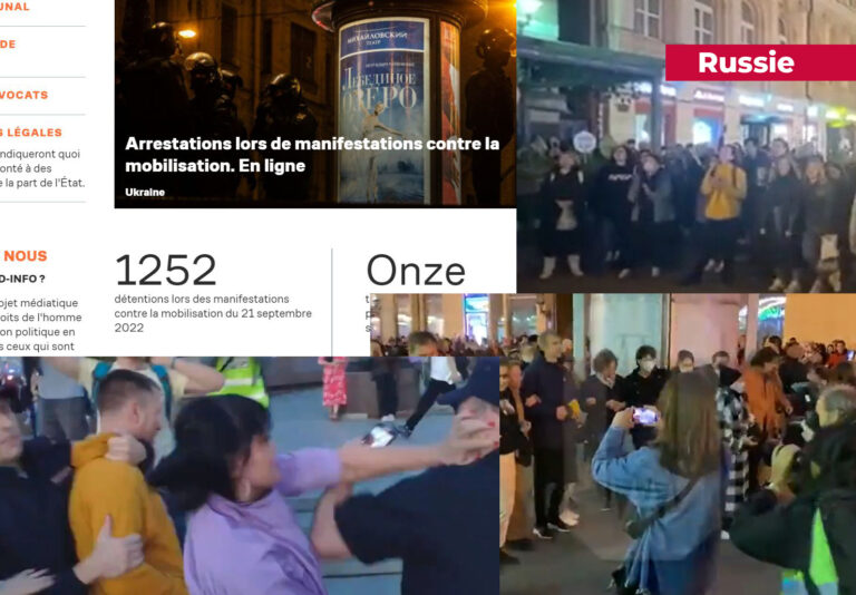 Arrestation manifestant Russie Moscou contre la Guerre Ukraine Slogan non guerre poutine aux tranchees Plare