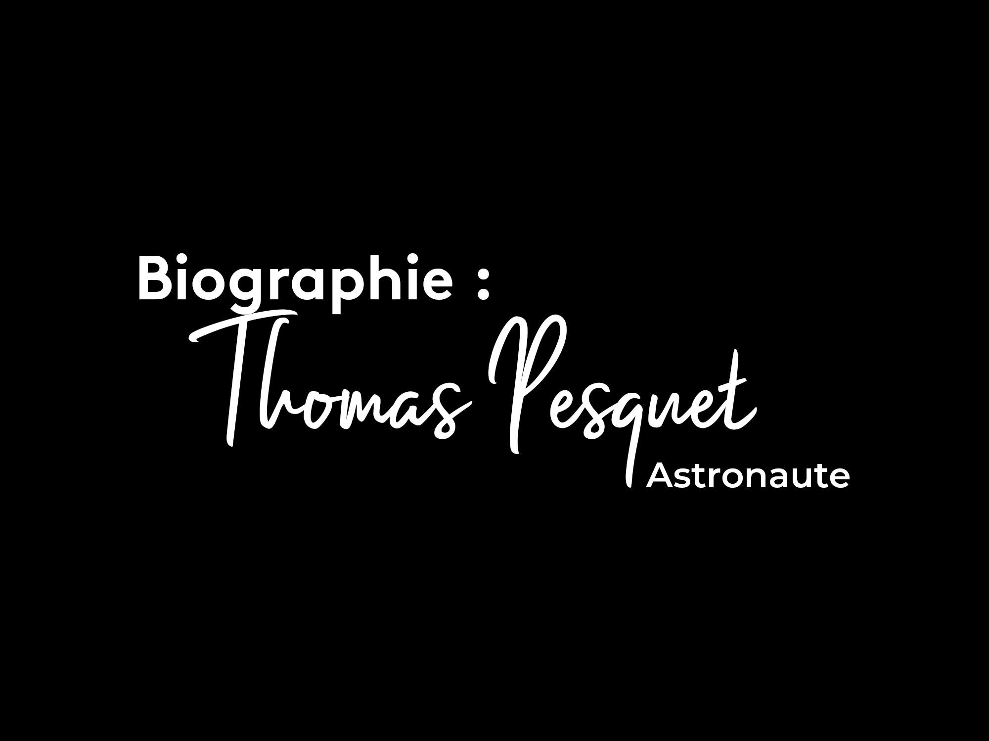 Biographie de Thomas Pesquet Plare