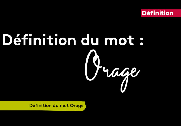 Définition du mot orage Plare