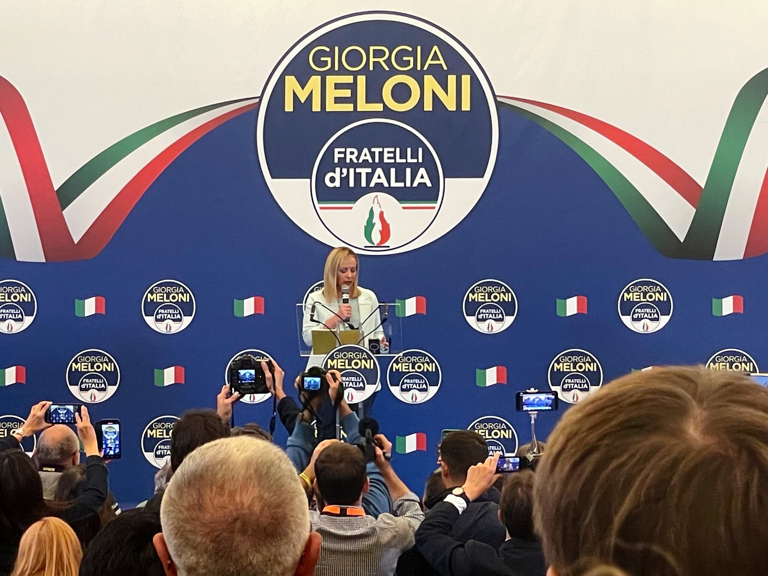 Giorgia Meloni Victoire Legislative Fratelli D'italia Premiere Ministre Plare