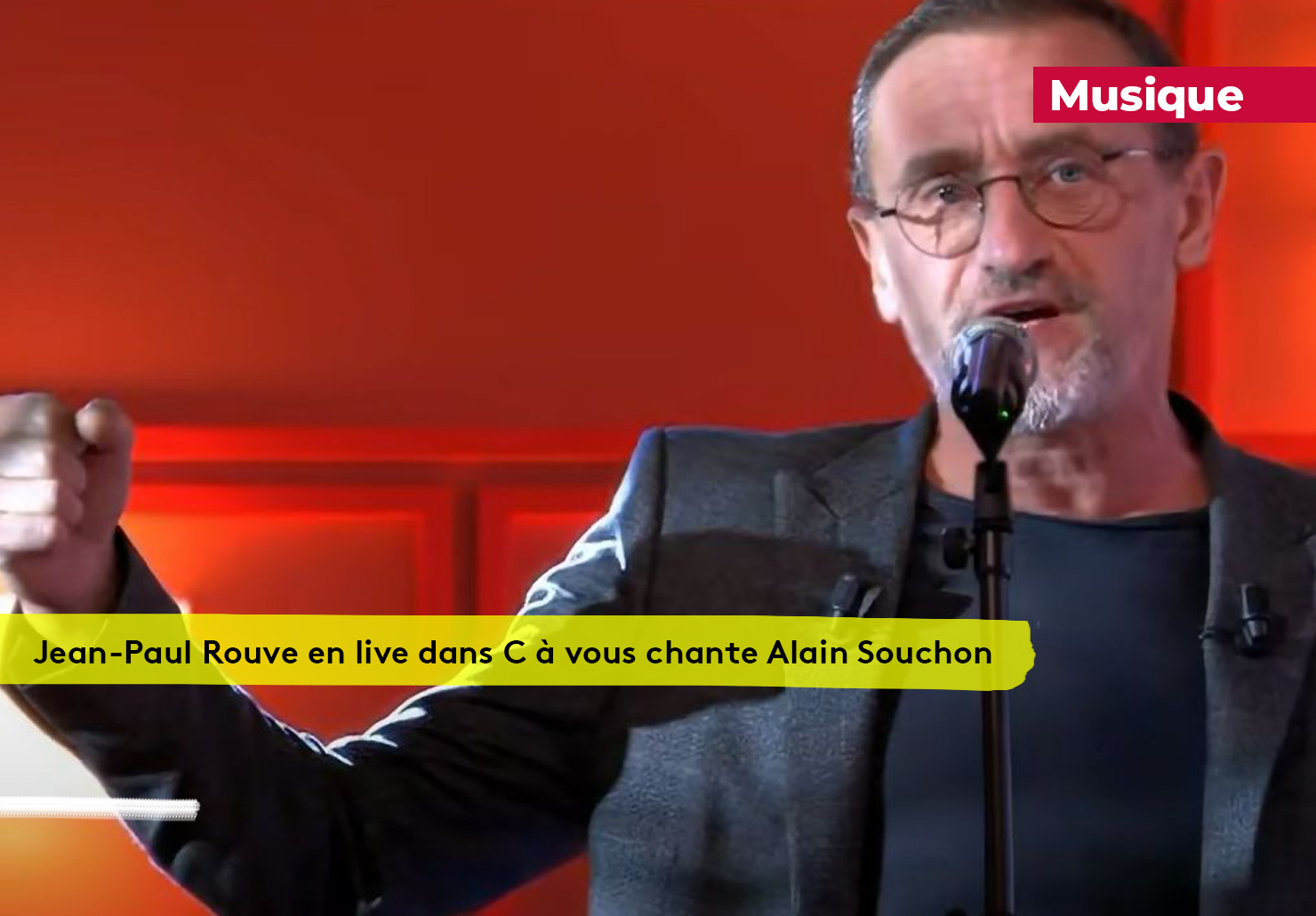 Jean-Paul Rouve chante souchon C a vous divise internaute critique Plare