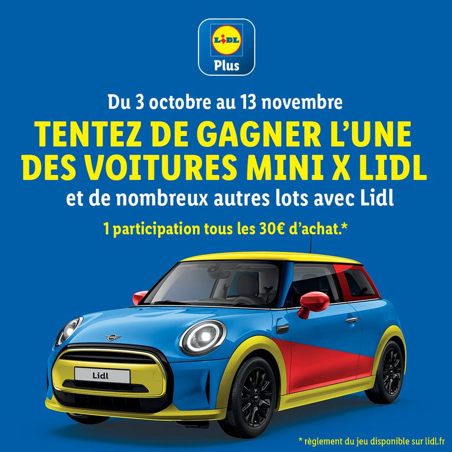 Lild va faire gagner des voitures à ses clients et remercie Auto Moto après son poisson d'avril sur le SUV - plare. Lidl faire gagner Mini X Lidl buzz 3 minis lots jeu SUV Plare