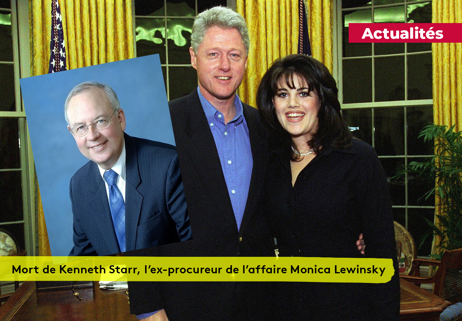 Mort de Kenneth Starr, l’ex-procureur de l’affaire Monica Lewinsky Plare