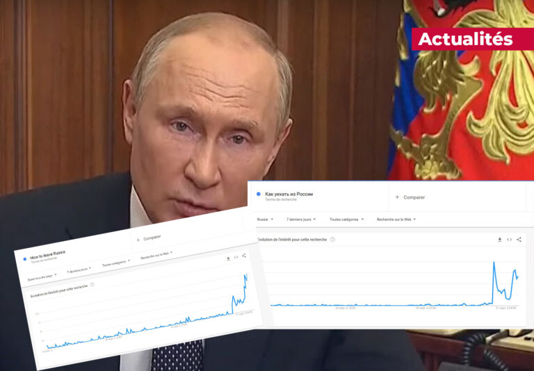 Quitter la russie tendance recherche Google Plare