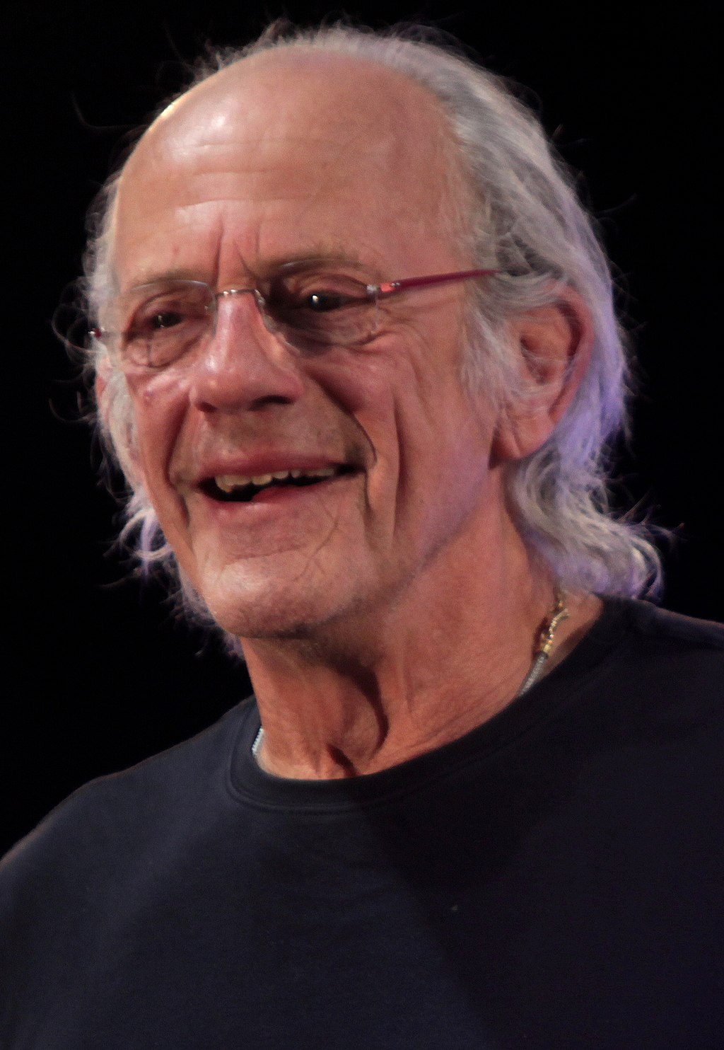 Doc Dr Emmett Brown Michael J Fox et Christopher Lloyd Comic Con Retrouvaille emotion retour vers le futur Plare