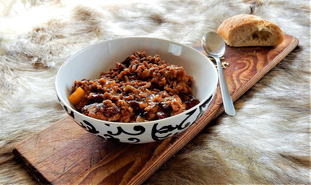 Recette chili con carne viande hachée aux légumes Plare