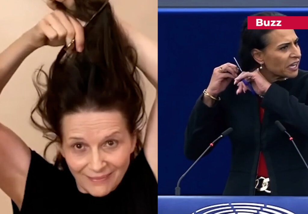 Actrices et chanteuses françaises se coupent cheveux soutien Iran Plare