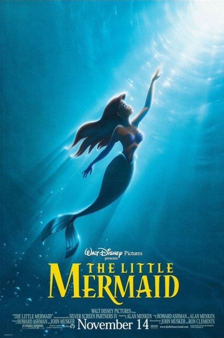 Affiche Original Disney Ariel La petite Sirène