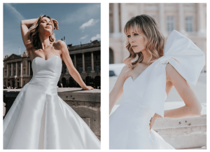Photo d'une robe de mariée prise à Paris