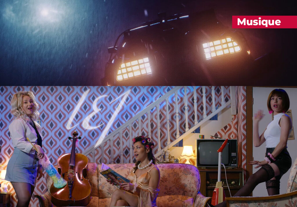 L.E.J MASHUP 80s le clip avec La DeLorean de « Retour vers le Futur » est une réussite L.E.J Mashup 80s Rémi Gaillard Clip Dolorean Plare