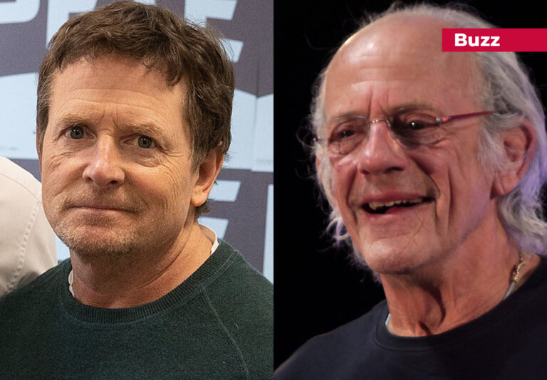 Michael J Fox et Christopher Lloyd Comic Con Retrouvaille emotion retour vers le futur Plare