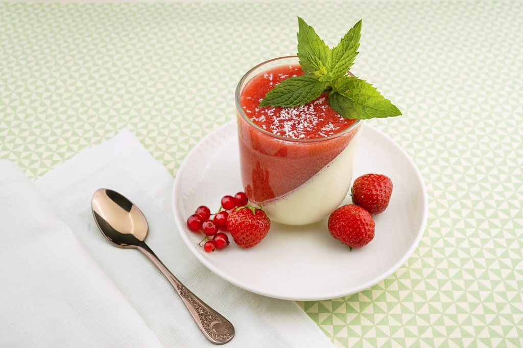 Panna cotta recette fruit rouge Plare