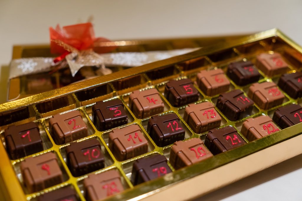 calendrier chocolat - plare.
