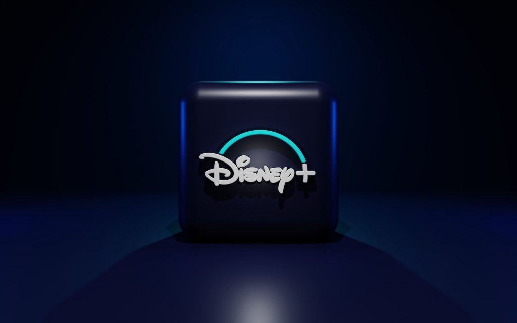 a blue rectangular object with a green logo on it