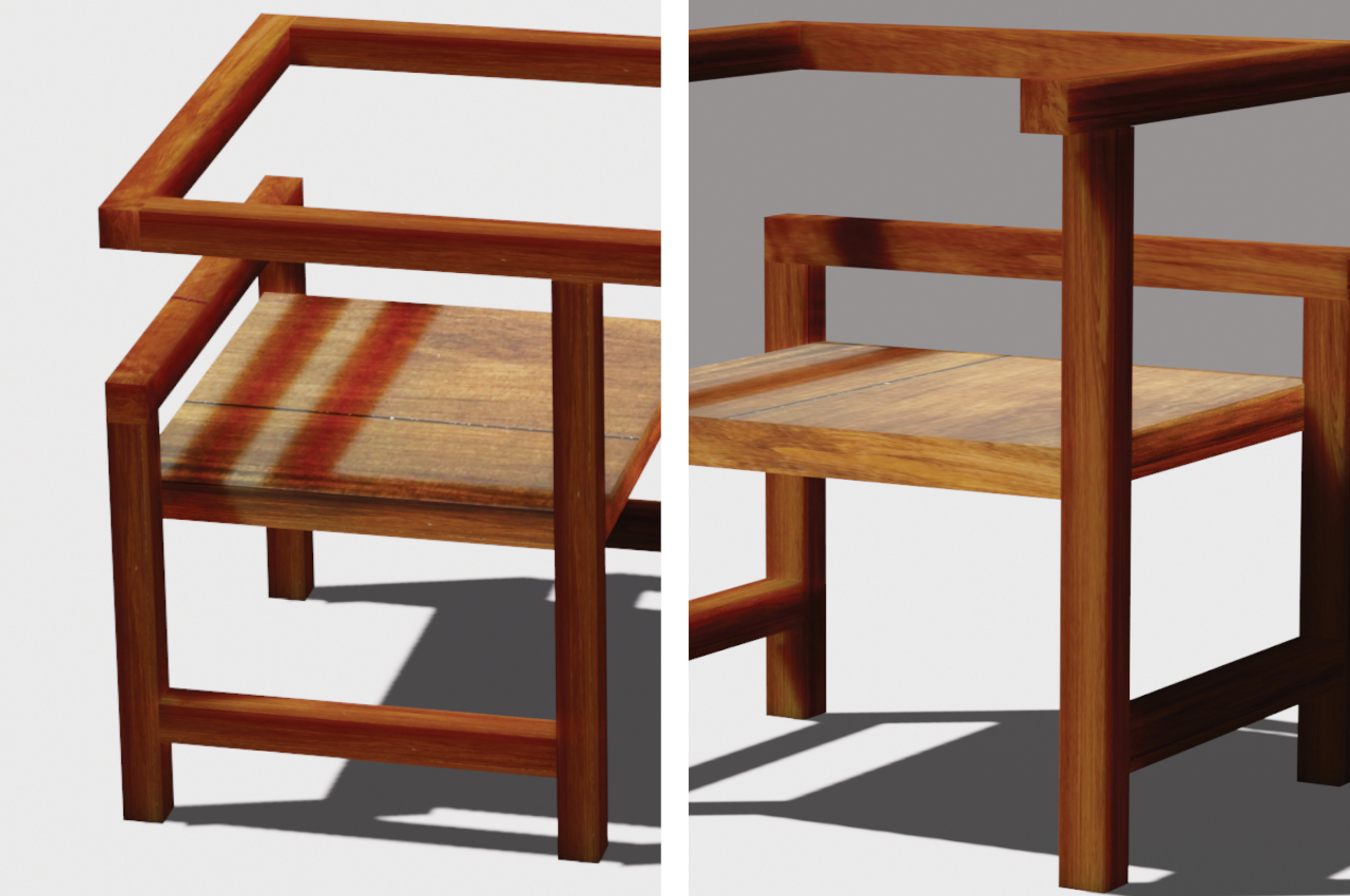 1714001473 550 Le concept de la chaise geometrique ressemble presque a une - plare.