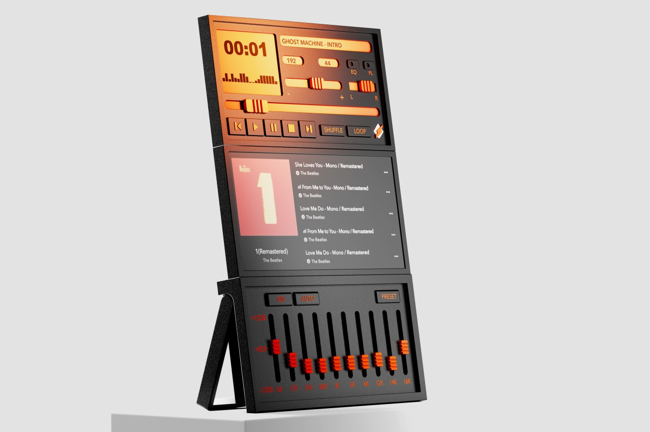 Le concept de lecteur multimedia modulaire transpose le design emblematique - plare.