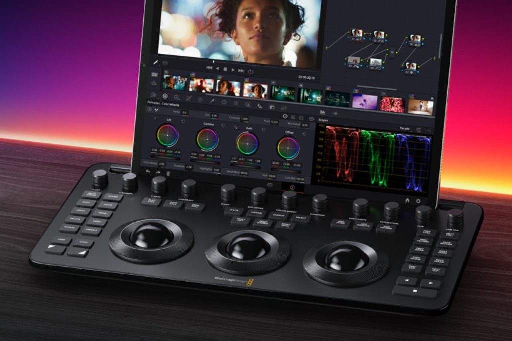 Le dernier Micro Control Panel de DaVinci Resolve transforme votre Apple iPad Pro en un véritable studio.