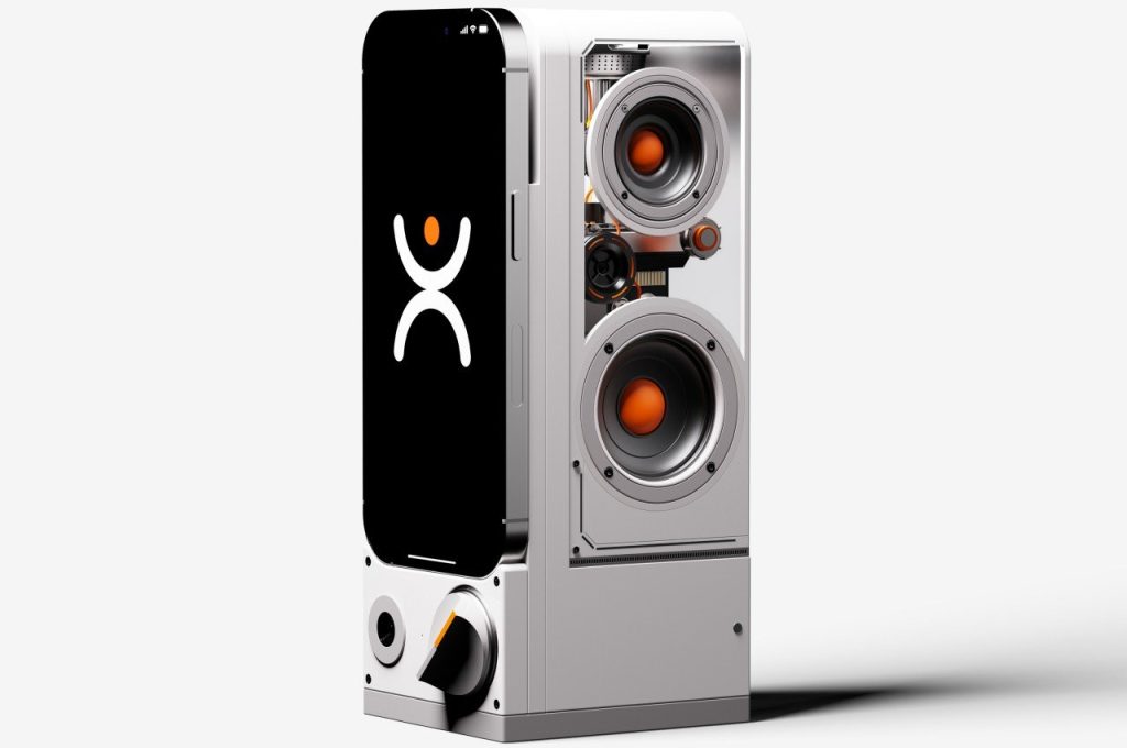 Un concept de haut-parleur intelligent qui lit votre humeur pour jouer la bonne musique pour le travail.