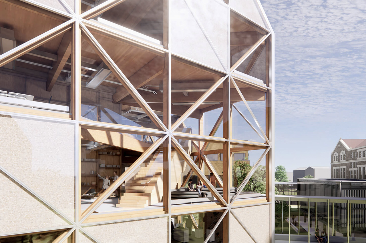 1714602766 114 BIG concoit une ecole en bois qui fusionne le bois - plare.