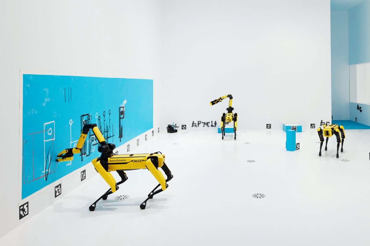 1715005253 54 Un artiste de lIA va entrainer des chiens robots a - plare.