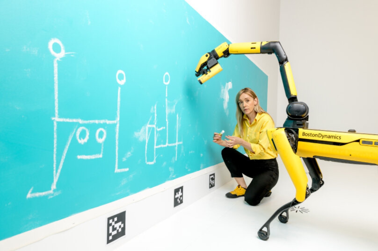 1715005255 516 Un artiste de lIA va entrainer des chiens robots a - plare.